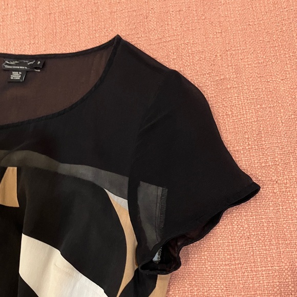 Donna Karan small wm’s Geometric Print Midi Dress - Picture 9 of 10